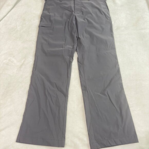 UB Tech Classic Fit 36X32 Gray Nylon Spandex Mens Pants With Zippered Pocket - Picture 11 of 15